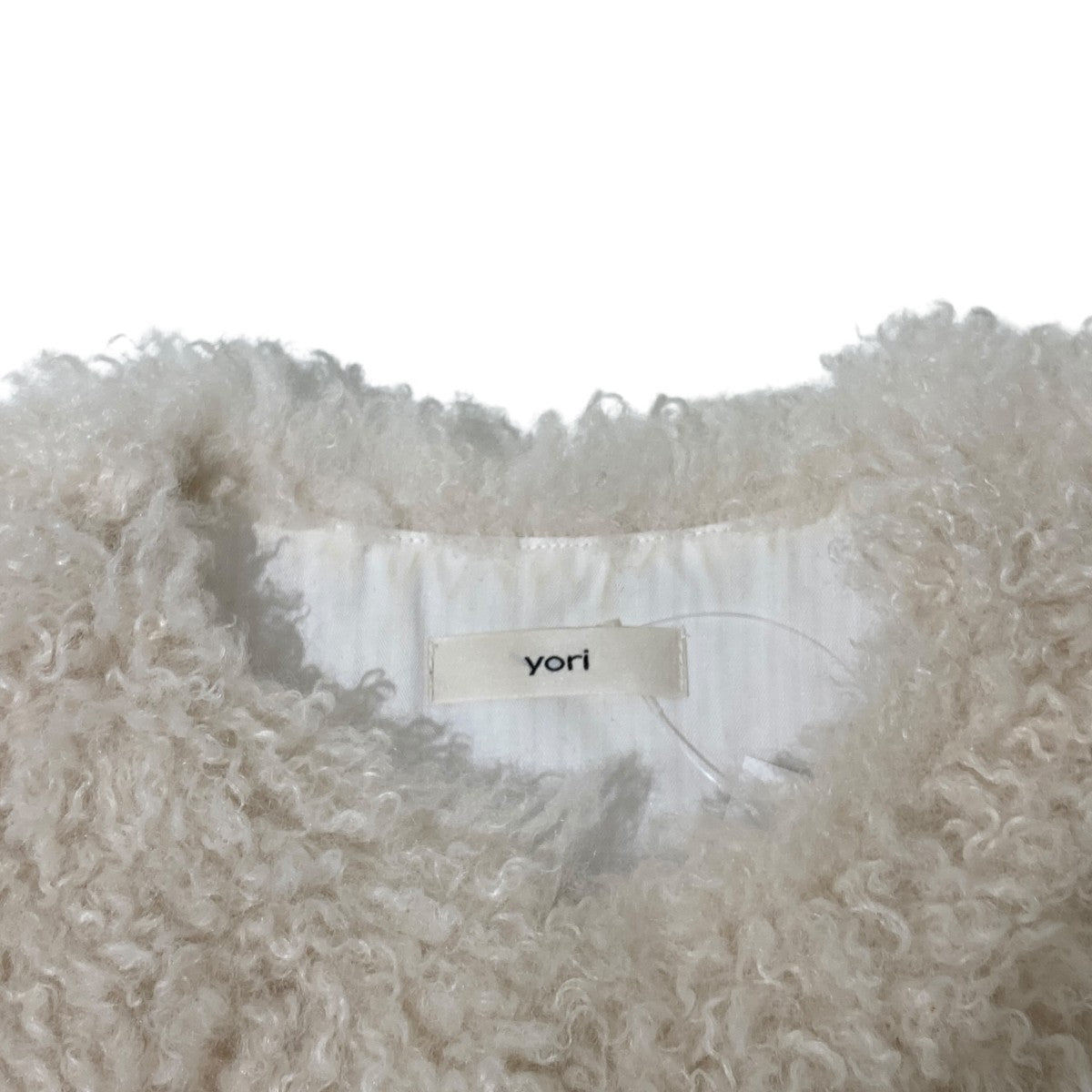 ショートカールファーチョッキベストYR25-23098AW