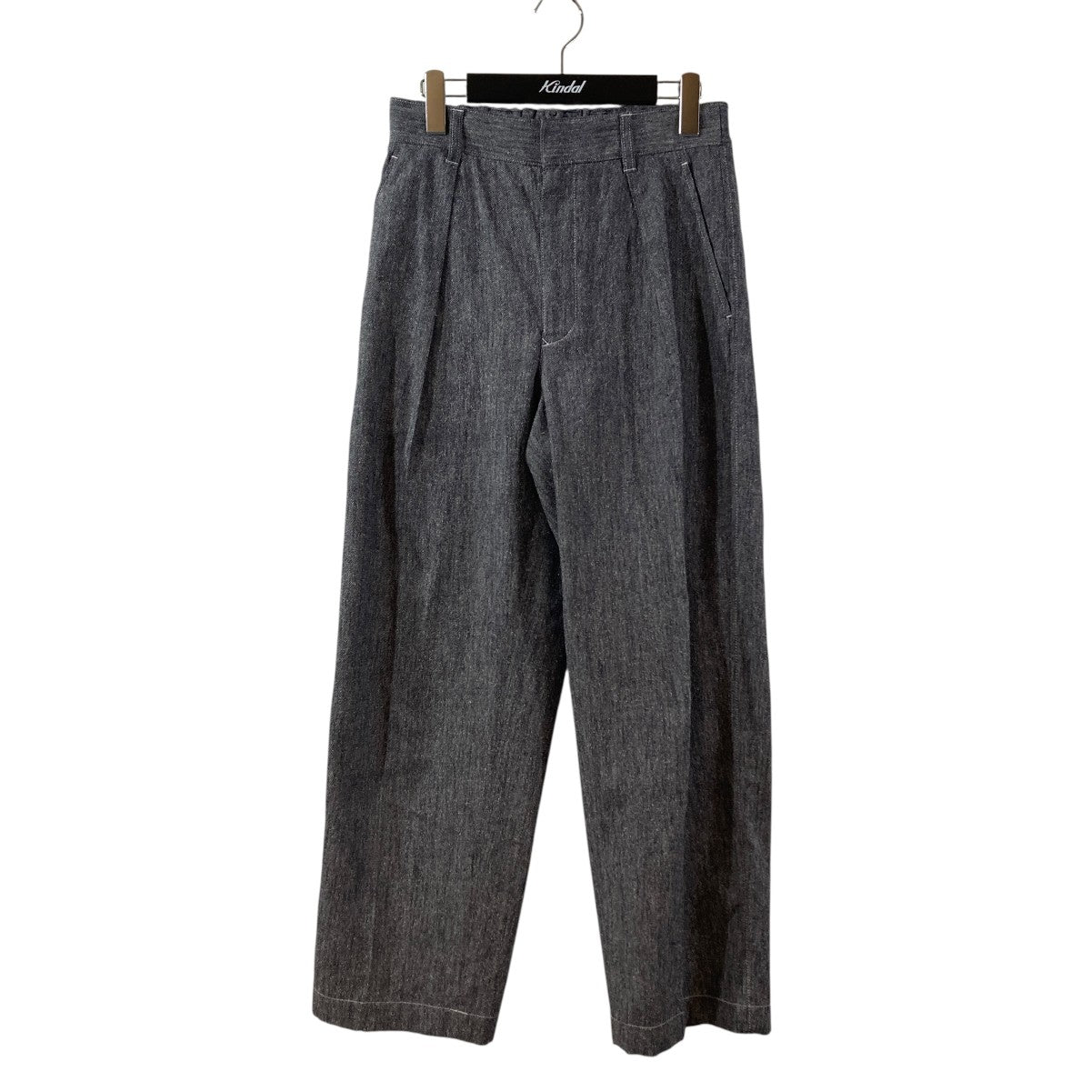 26SSSPRING2 コットンシルクデニムライクパンツパンツ6514-2-000059
