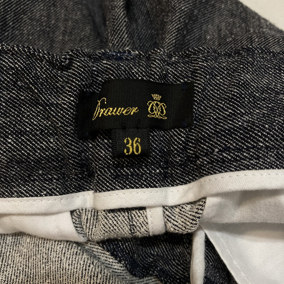 26SSSPRING2 コットンシルクデニムライクパンツパンツ6514-2-000059