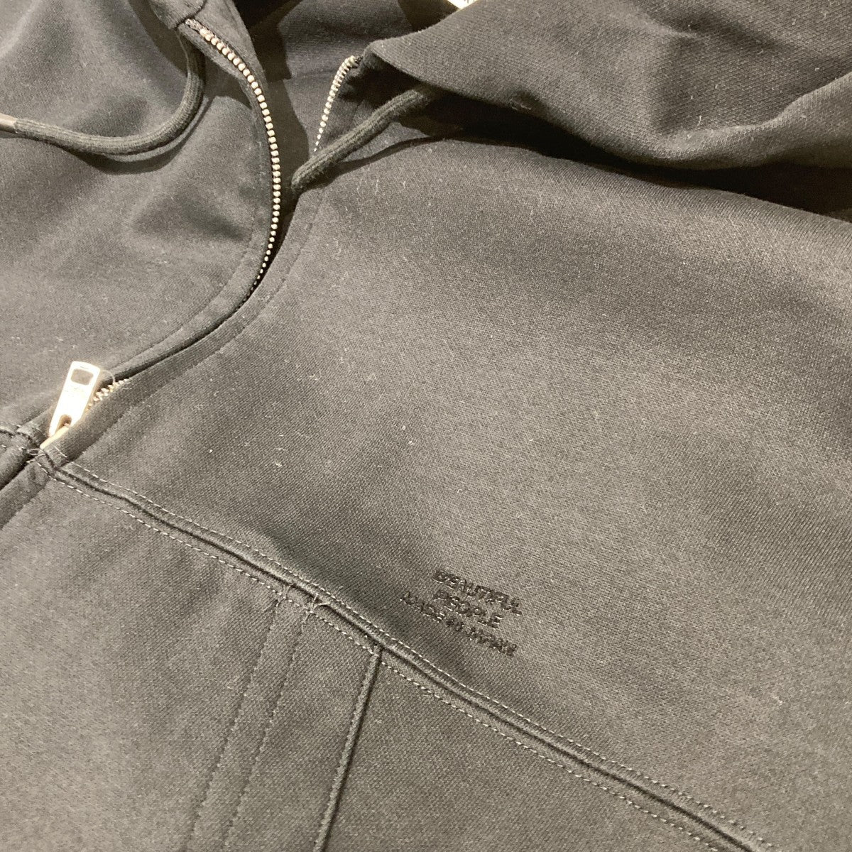 compact double jersey zip up parkaジップパーカー1535302003
