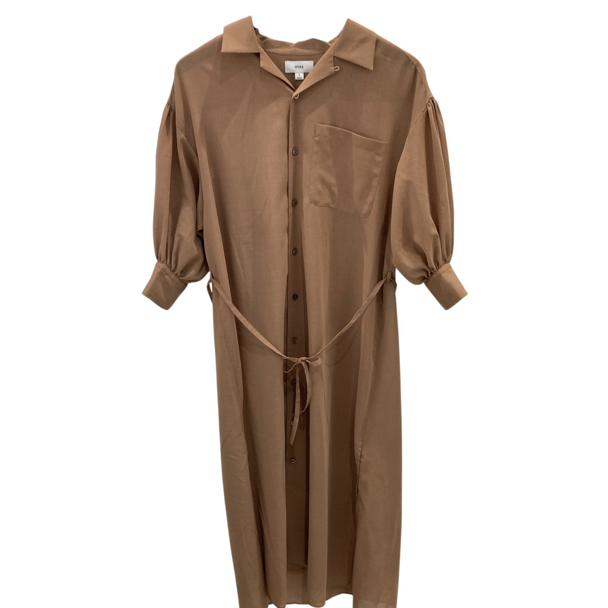 25SSSHEER TWILL DRESSシャツワンピース251-16237