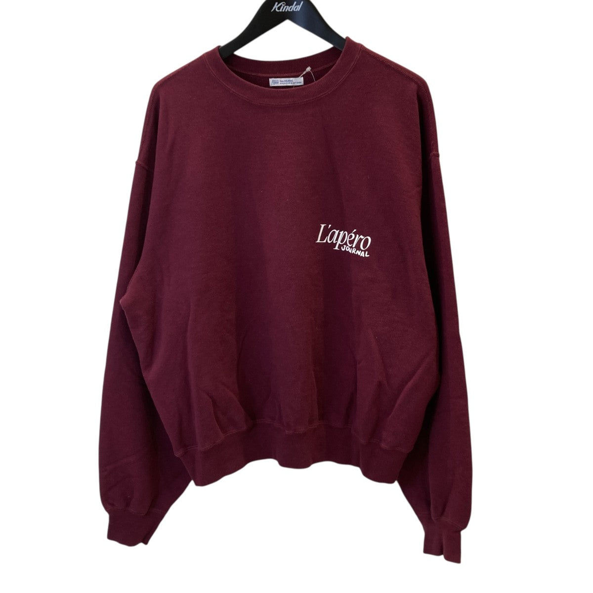 L’APERO SWEATSHIRTクルーネックスウェット
