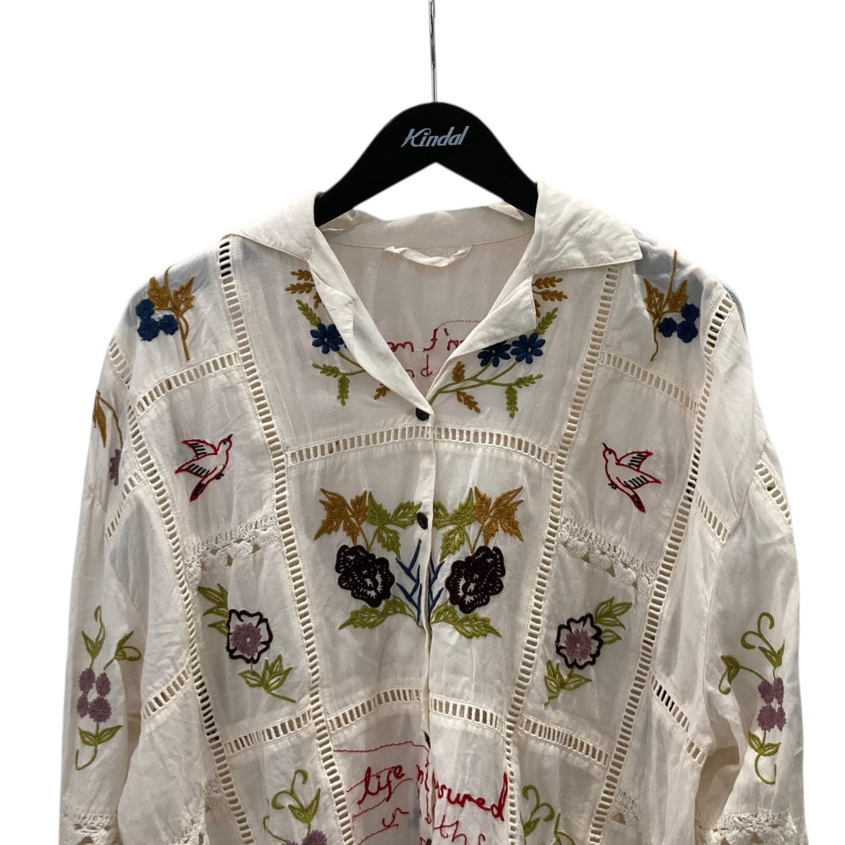 24SSEmbroidery Patchwork Shirtsレースシャツ12410403