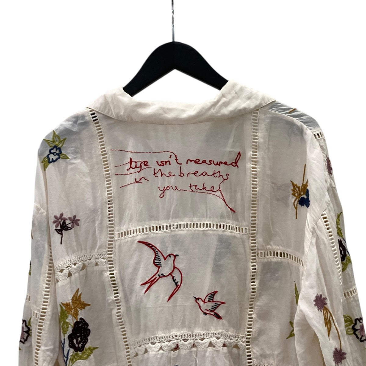 24SSEmbroidery Patchwork Shirtsレースシャツ12410403