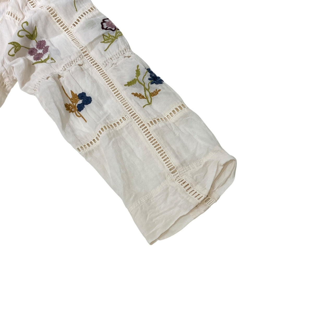 24SSEmbroidery Patchwork Shirtsレースシャツ12410403