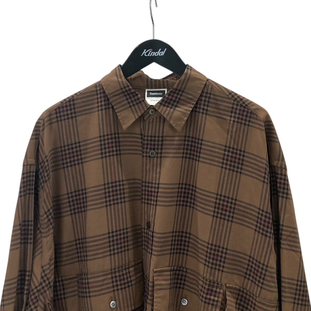 CHECK FLAP POCKET L S SHIRTチェックシャツFSW-21-SH 68