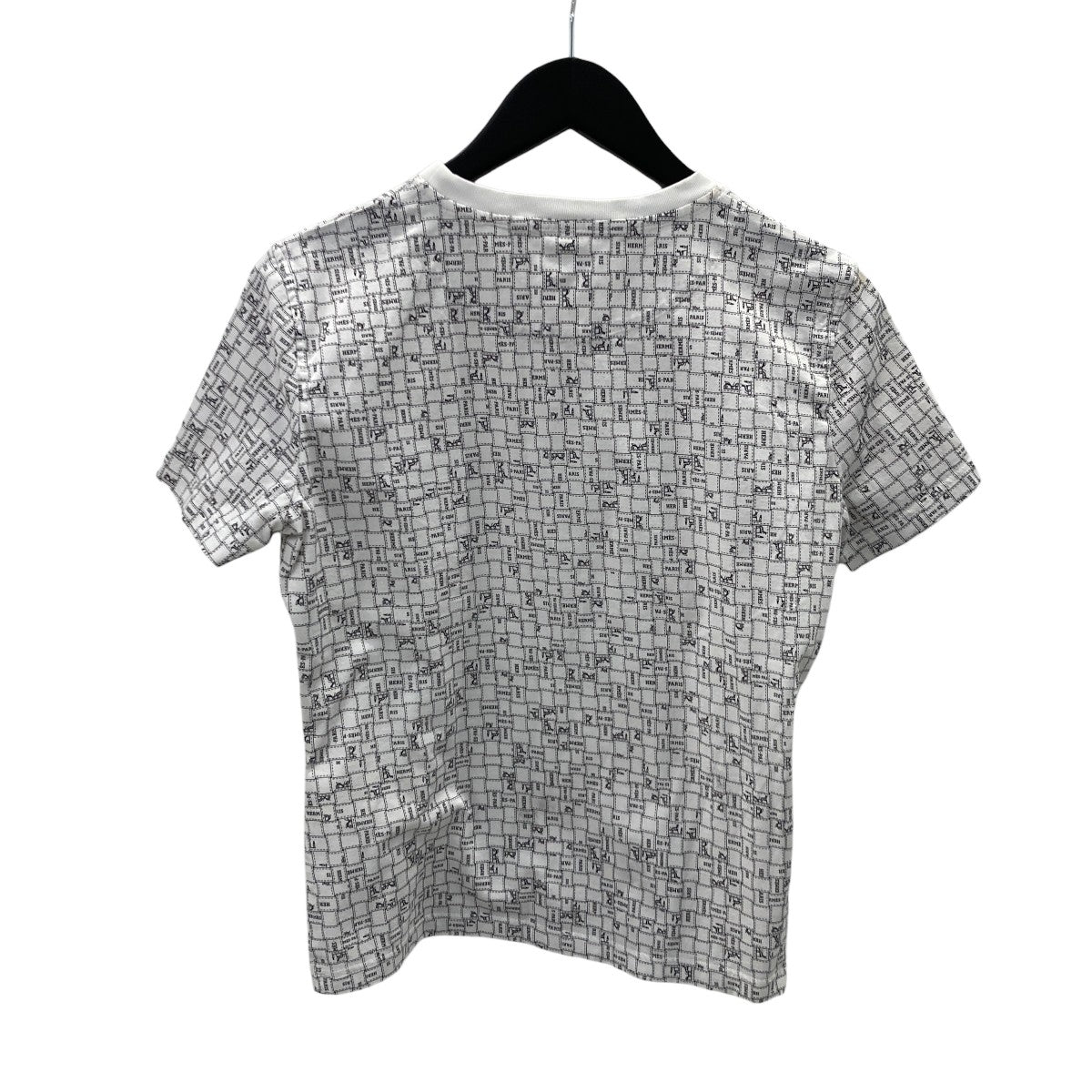 HERMES ボルデュックチェックTシャツ／半袖カットソー5E4645DK 古着・中古-3枚目のアイテム画像