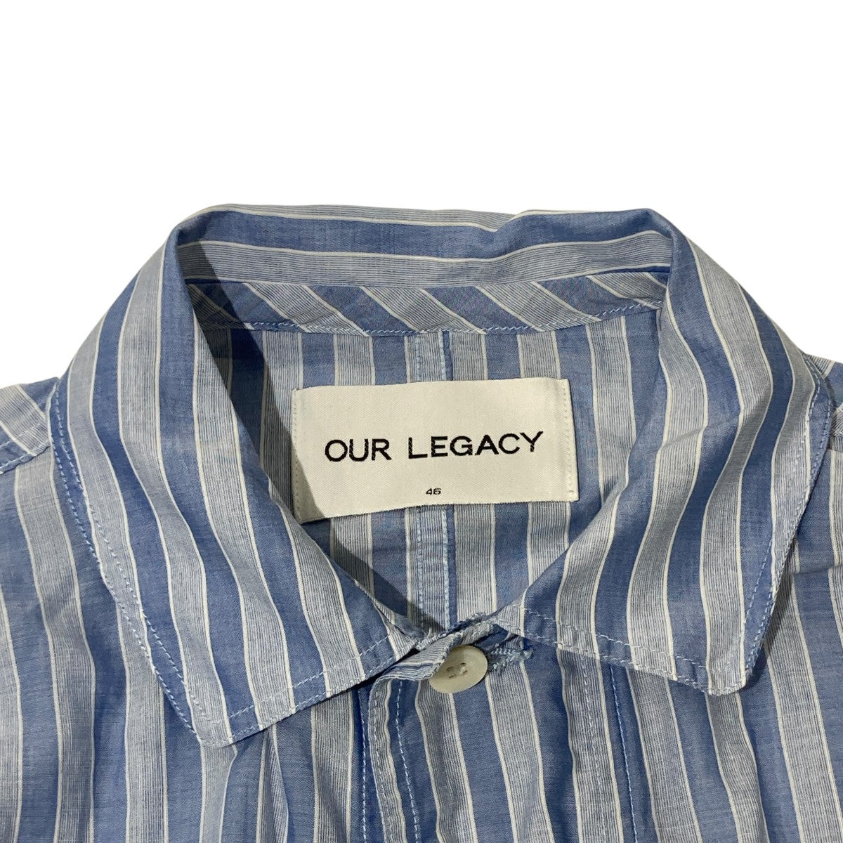 OUR LEGACY ストライプ長袖ブラウス 古着・中古-5枚目のアイテム画像