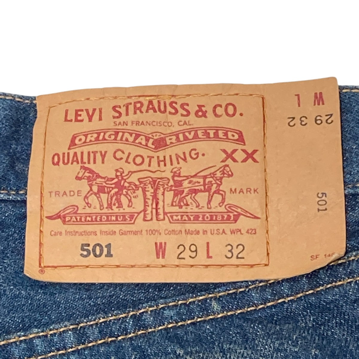 LEVI’S 00年製 501 USA製デニムパンツ／ジーンズ 古着・中古-6枚目のアイテム画像
