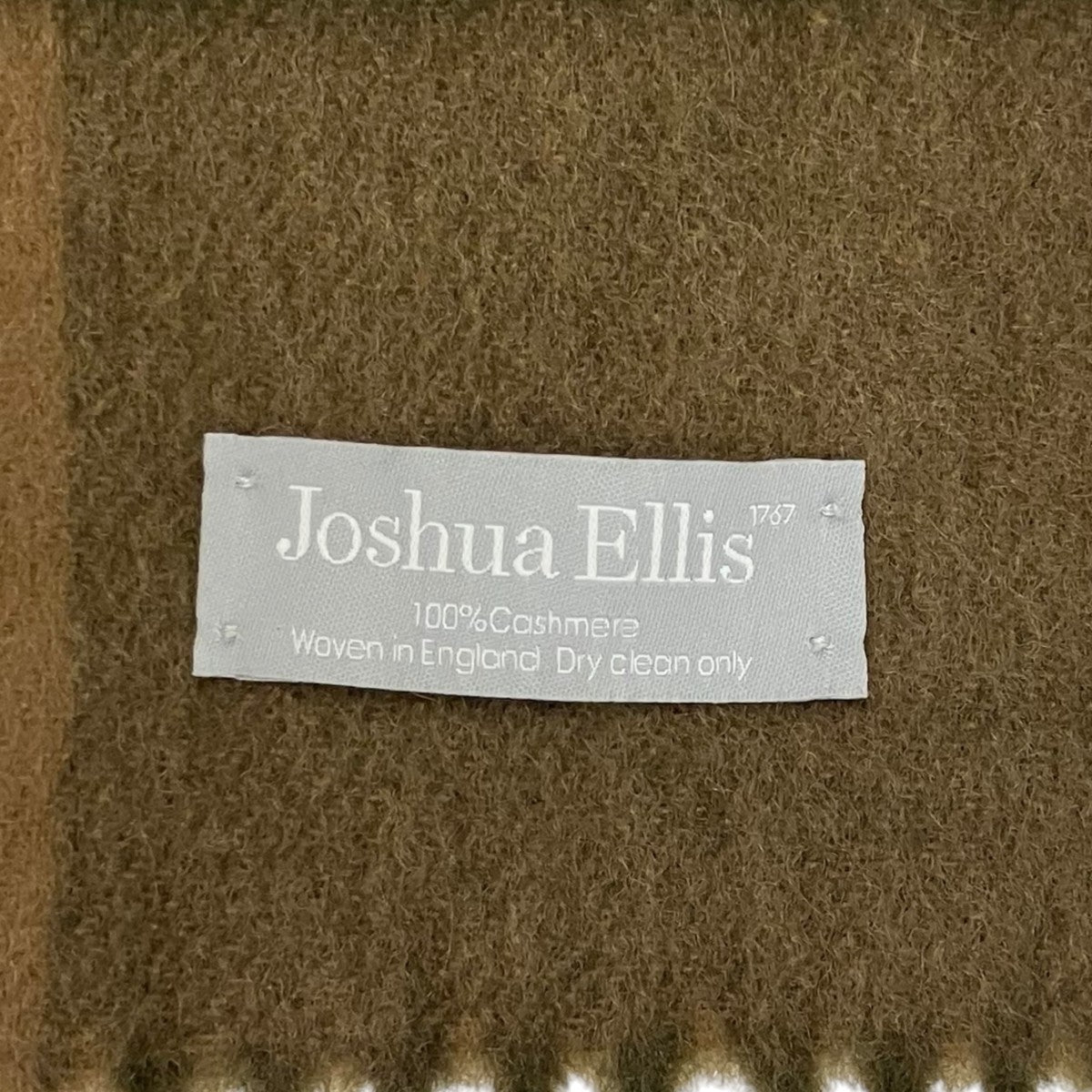 Joshua Ellis チェック大判ストール 古着・中古-3枚目のアイテム画像