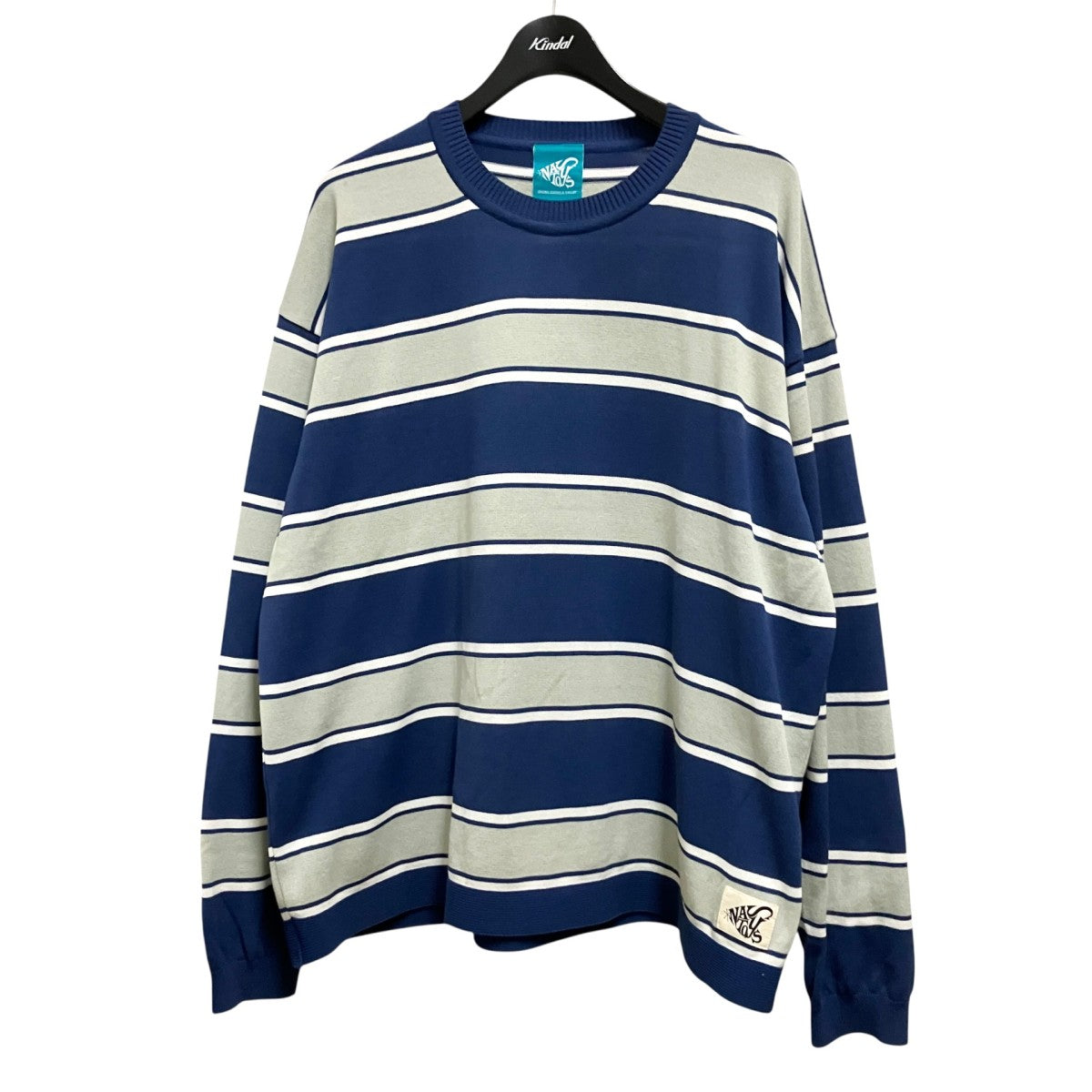 Border Crew Neck L S Knitボーダーニット