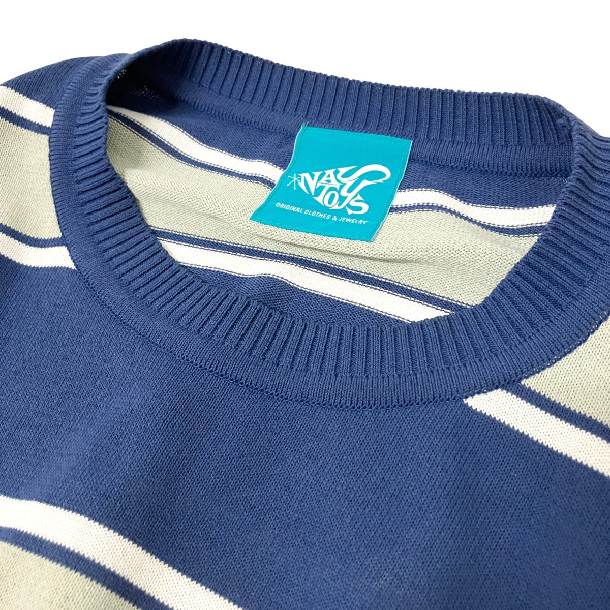 Border Crew Neck L S Knitボーダーニット