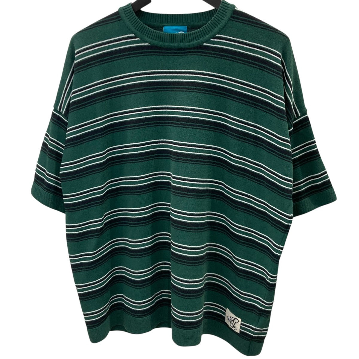 Border Crew Neck S S Knit半袖ニット／ボーダーTシャツ／半袖カットソー