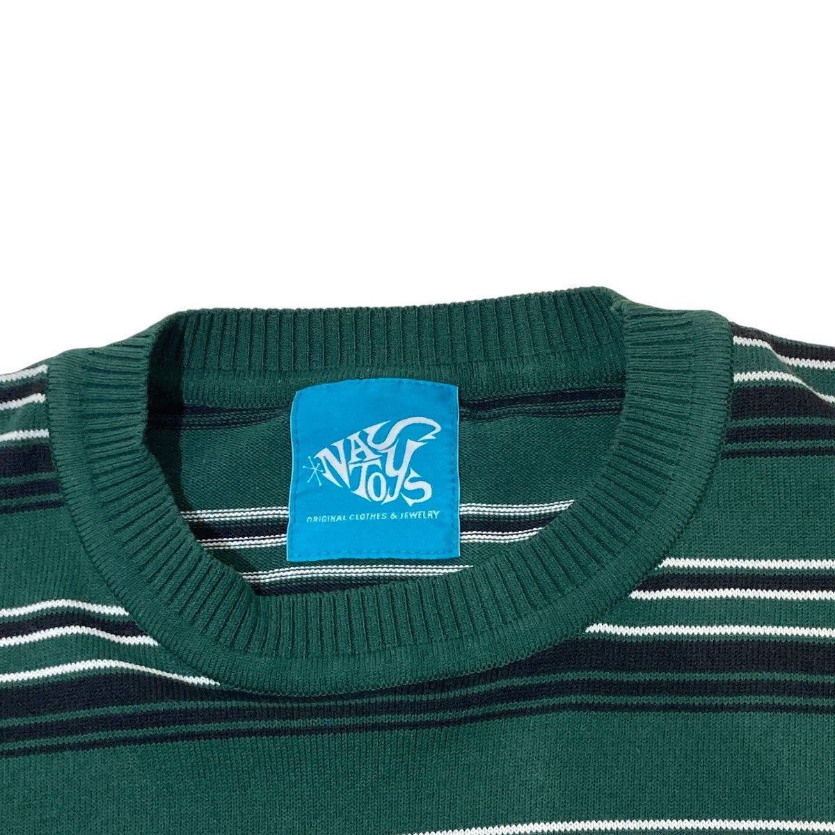 Border Crew Neck S S Knit半袖ニット／ボーダーTシャツ／半袖カットソー