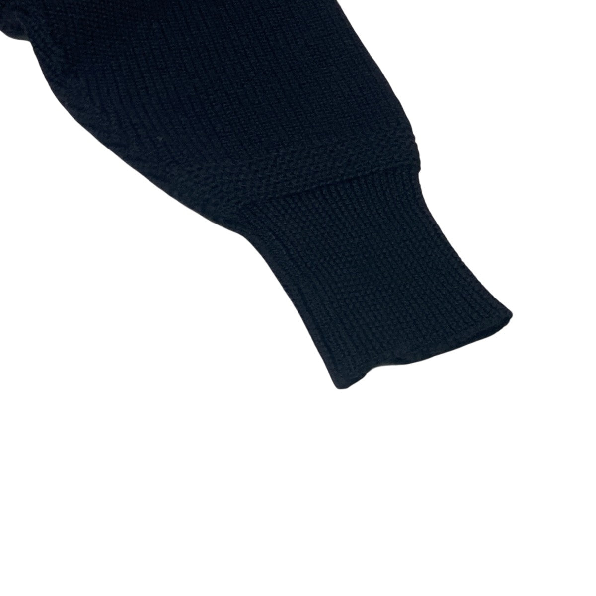 Army Button High Neck Knitウールニットセーター