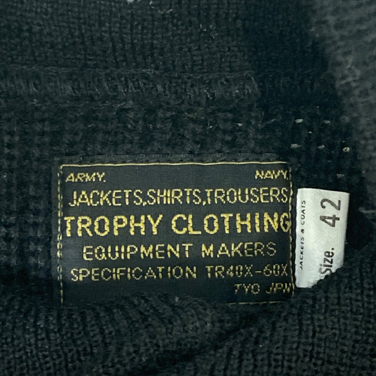 Army Button High Neck Knitウールニットセーター