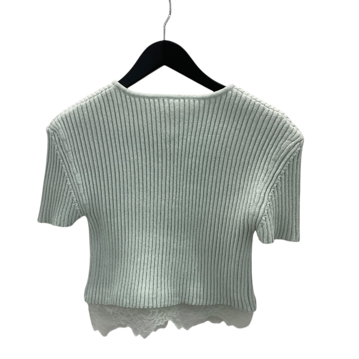 Laceコンビ2way Knitカーディガンカーディガン121616061