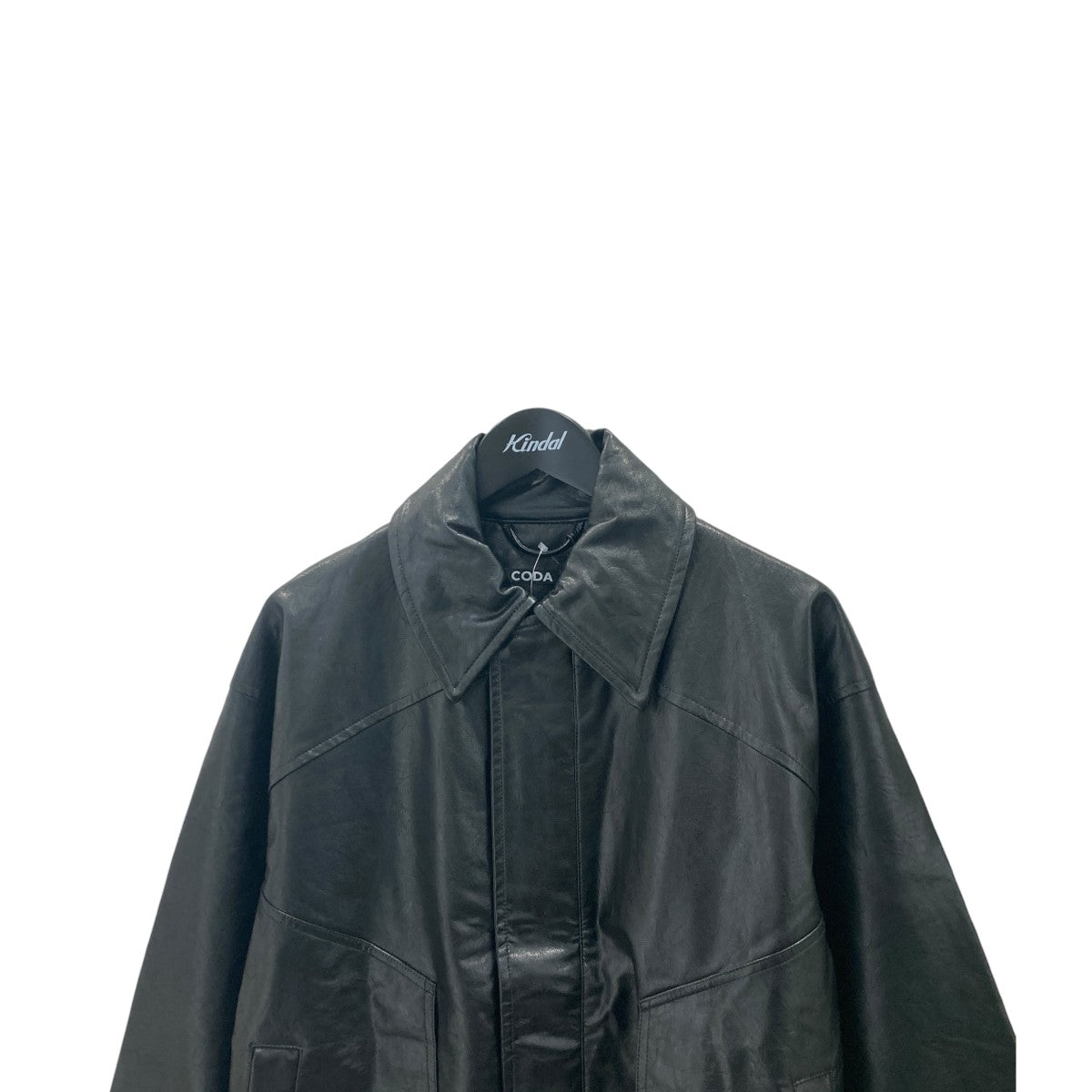 CODA BLACK SYNTHETIC LEATHER CLUB JACKETエコレザージャケット 古着・中古-2枚目のアイテム画像