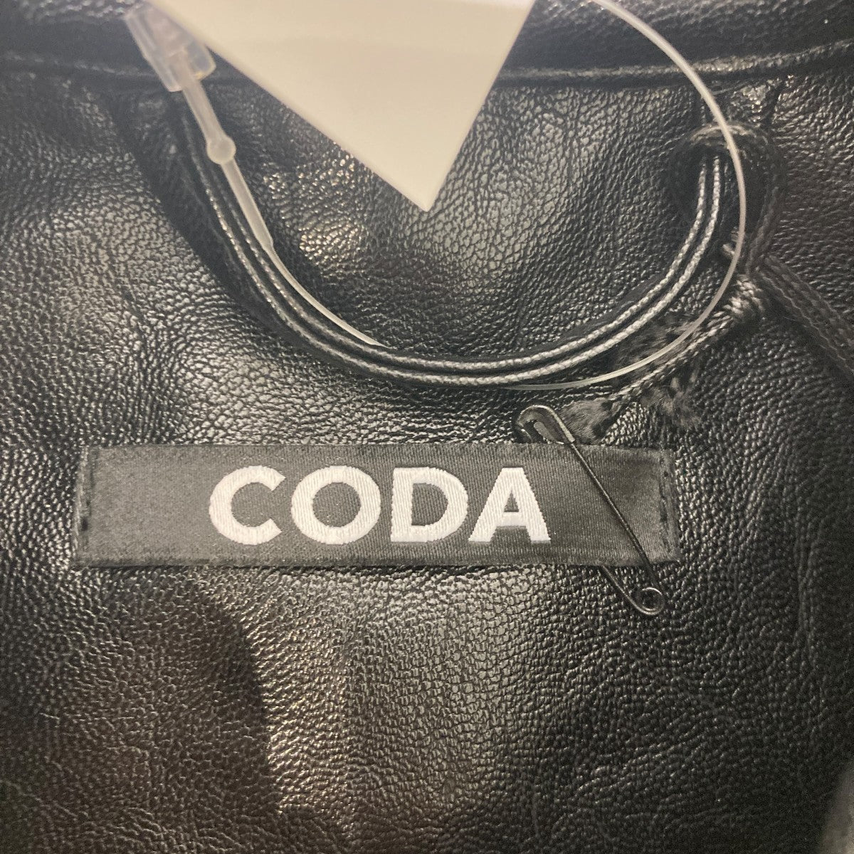 CODA BLACK SYNTHETIC LEATHER CLUB JACKETエコレザージャケット 古着・中古-7枚目のアイテム画像