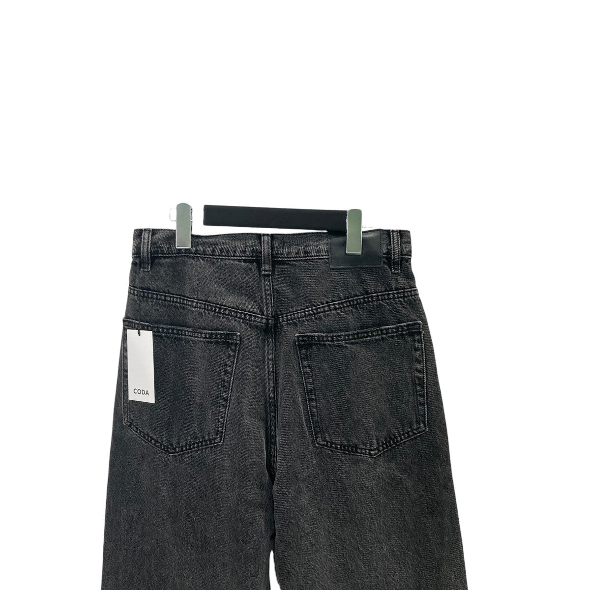 CODA BLACK ACID WASH BREAK CUT STRAIGHT JEANSデニムパンツ 古着・中古-4枚目のアイテム画像