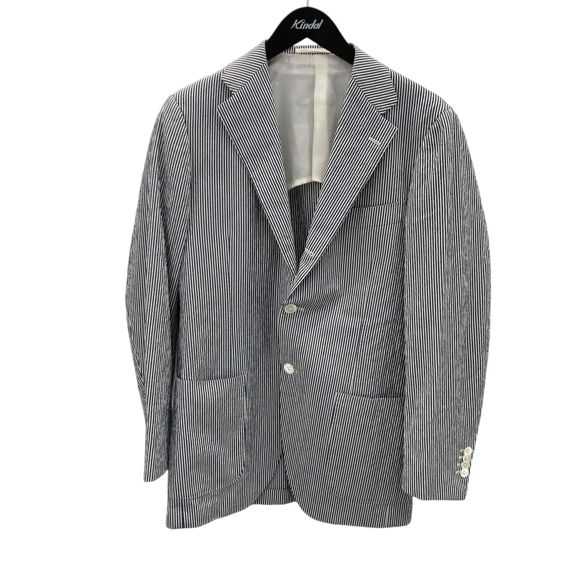 シアサッカー ストライプ ジャケットテーラードジャケット／3Bジャケット21-16-2065-015