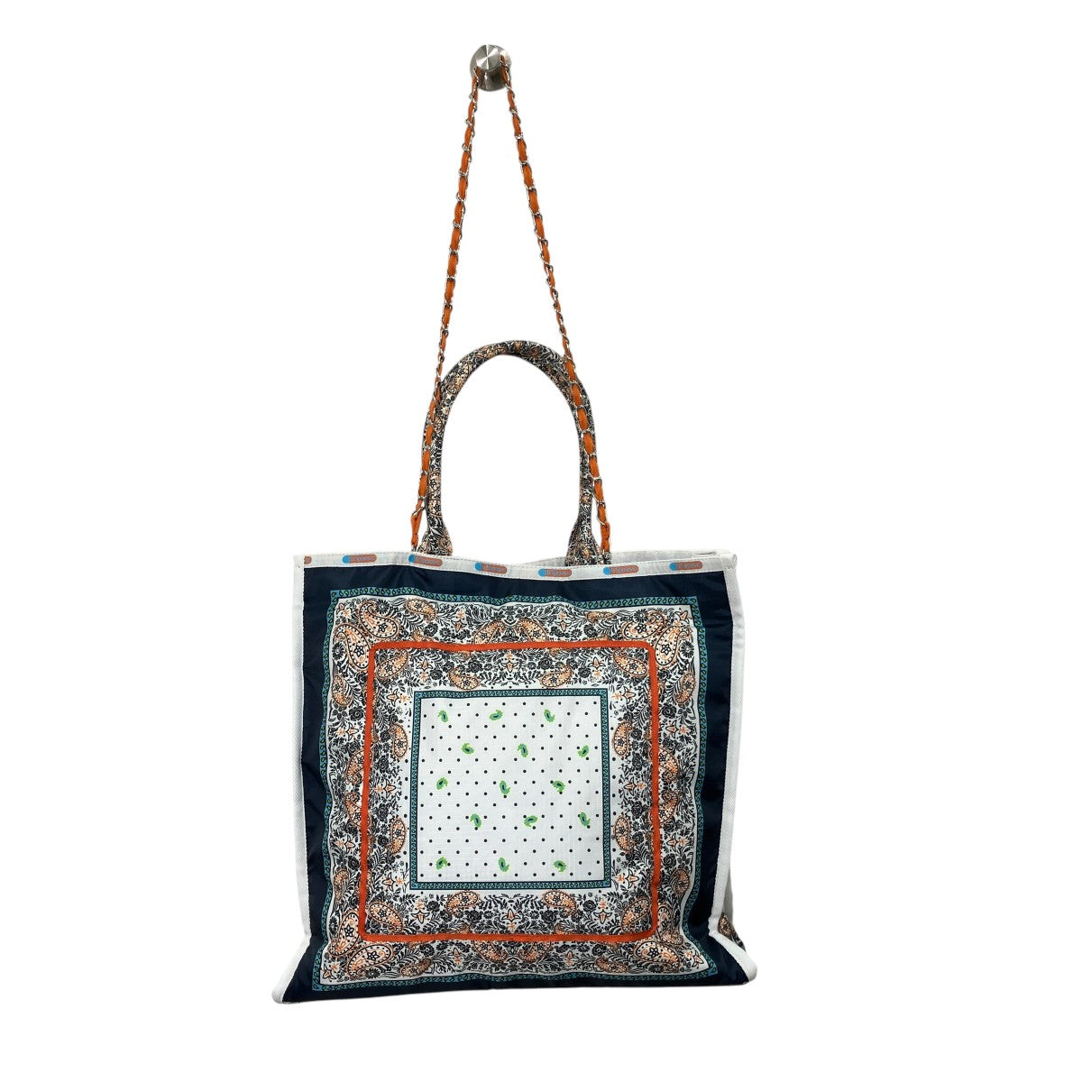 LeSportsac(レスポートサック) ペイズリー ラージチェーントートバッグ