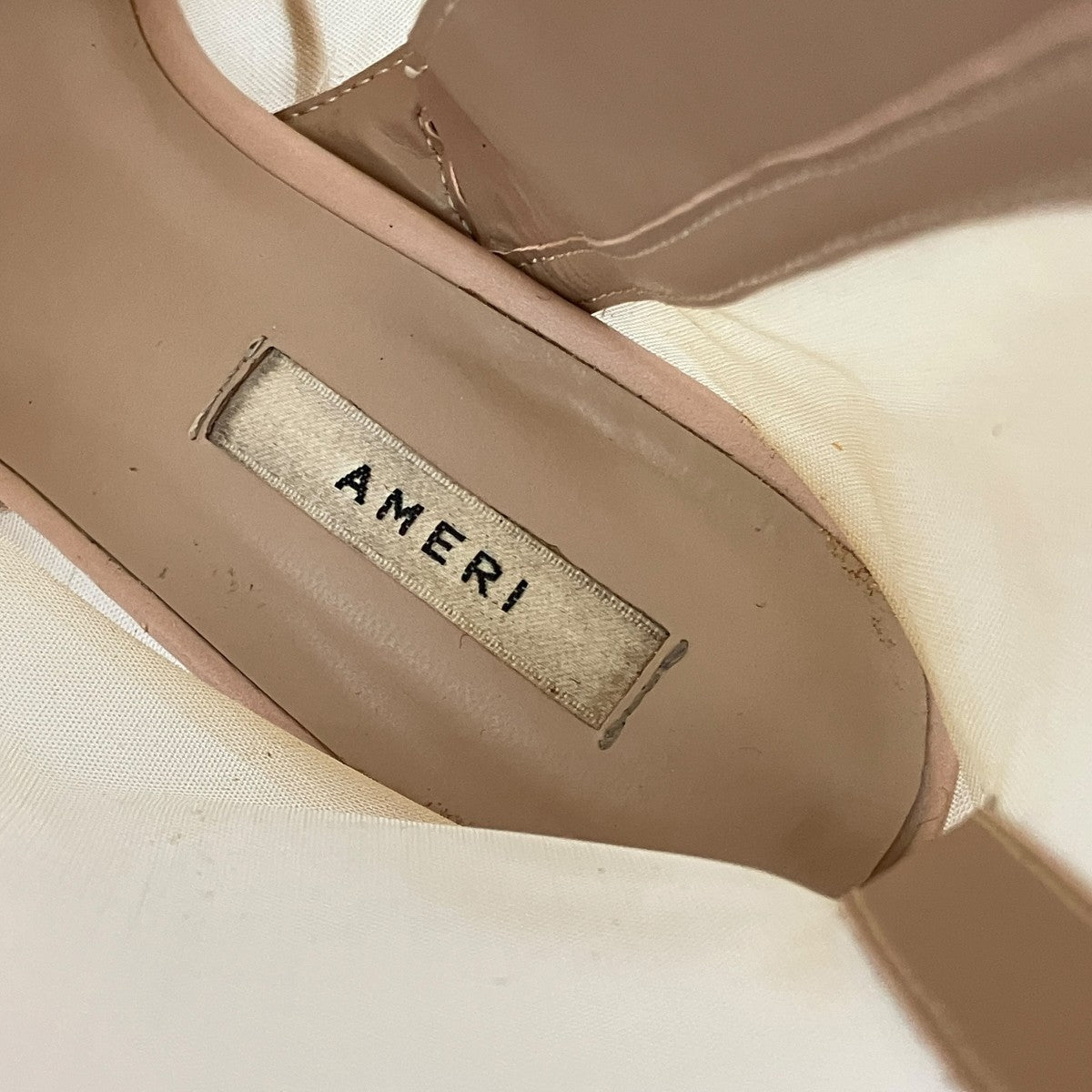 AMERI(アメリ) SANDAL LIKE BOOTSブーツ ベージュ サイズ S(22.5cm