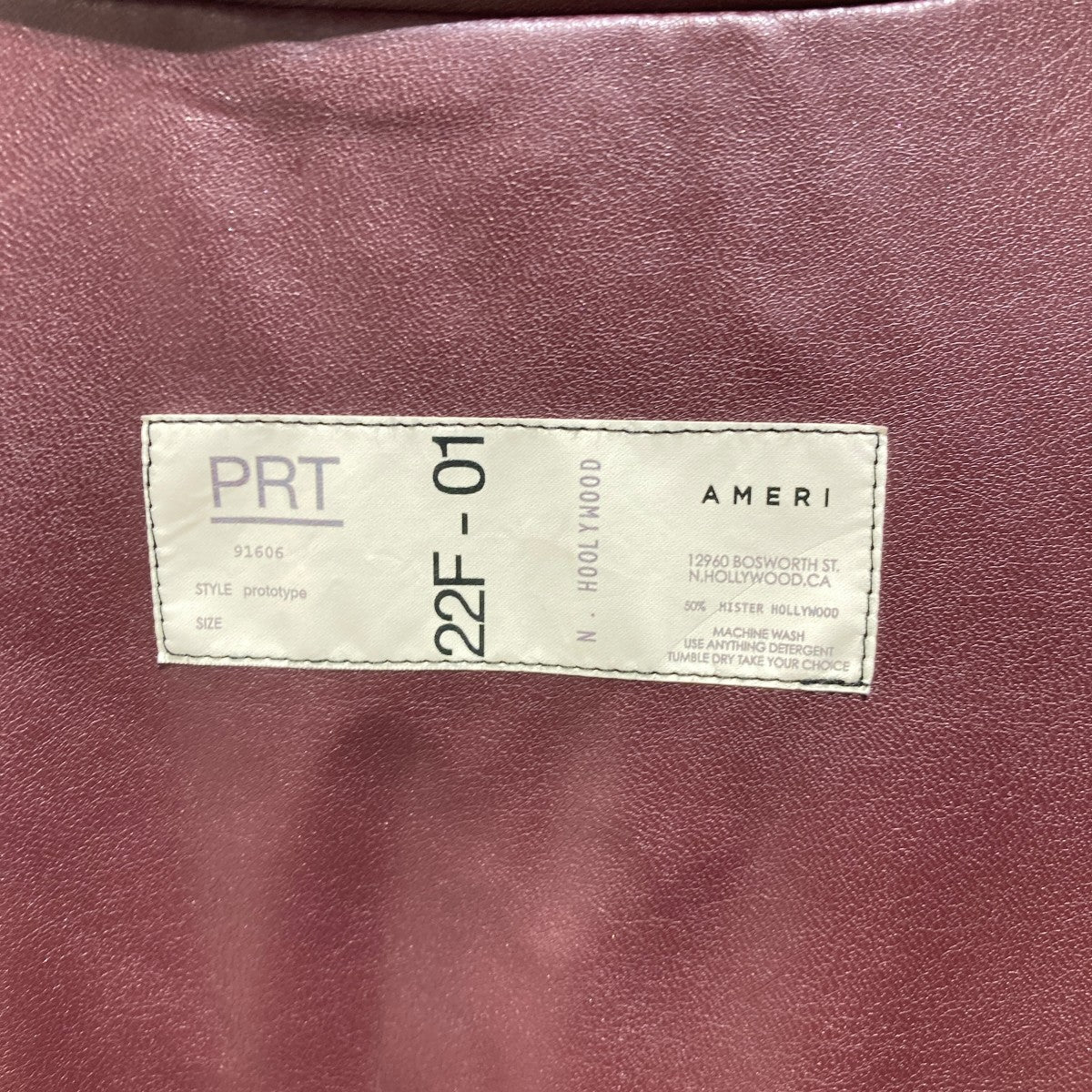 AMERI×N．HOOLYWOOD FAKE LEATHER SHIRT JACKETフェイクレザーシャツ