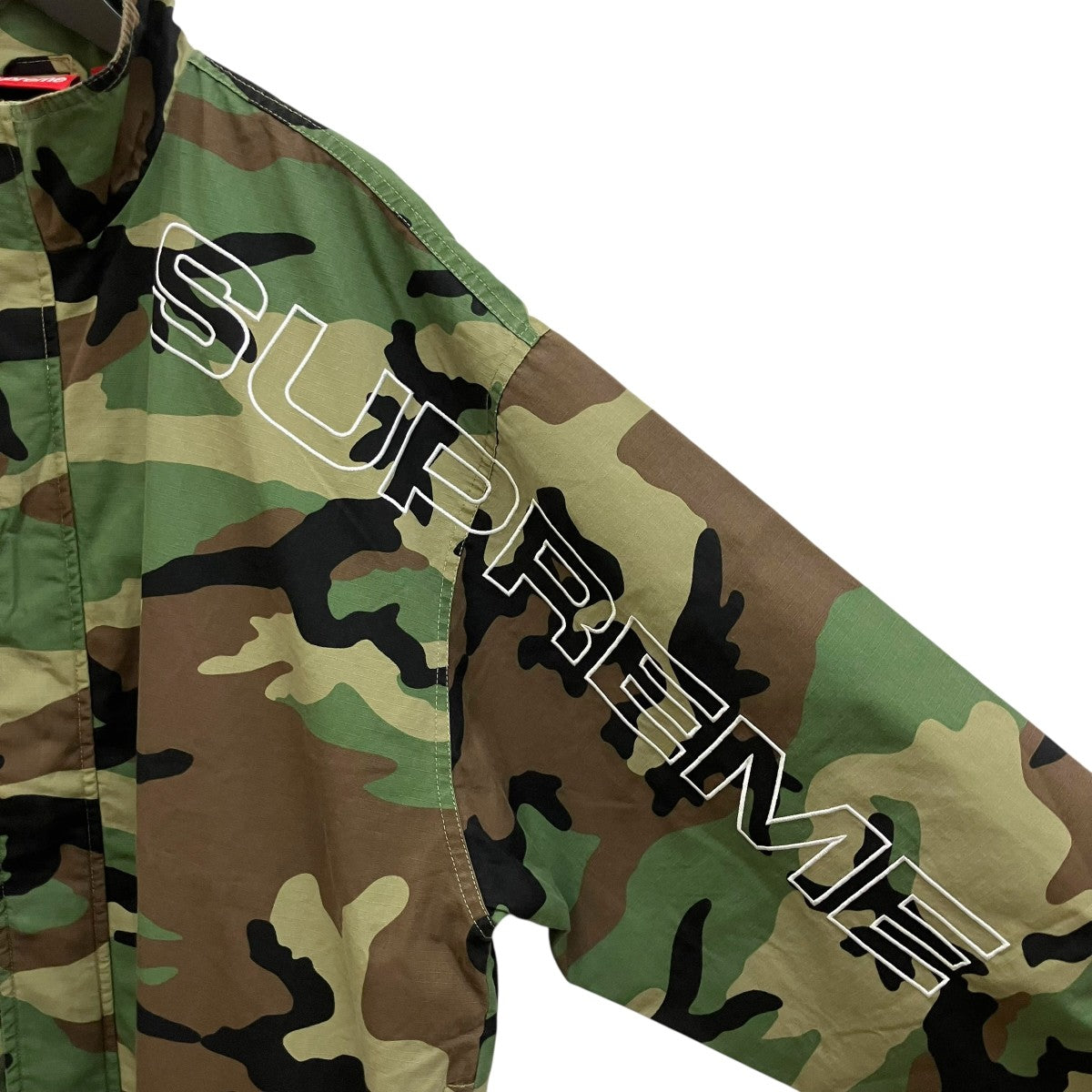 25AWSpellout Embroidered Ripstop Track Jacketカモフラージュ柄ジャケット