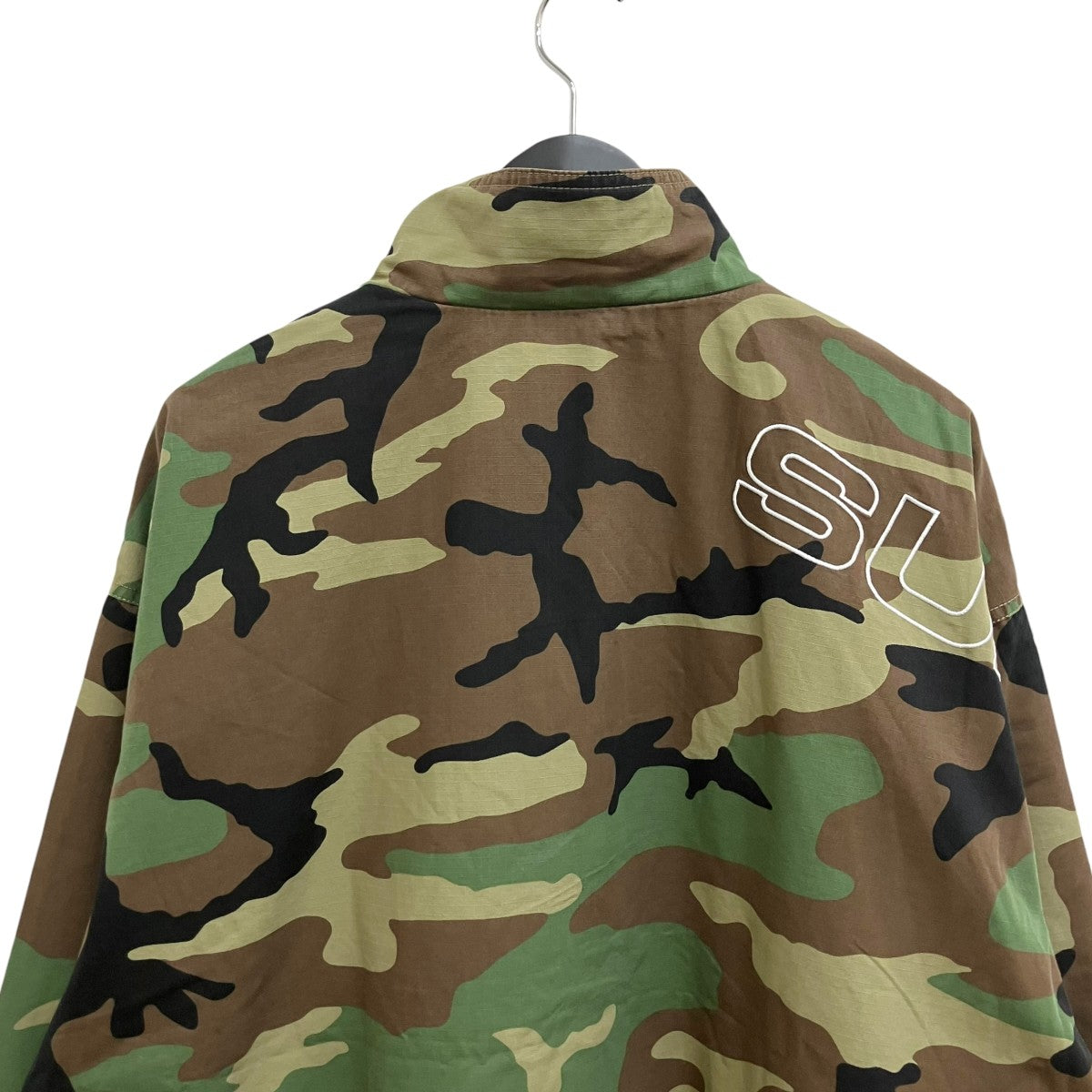 25AWSpellout Embroidered Ripstop Track Jacketカモフラージュ柄ジャケット
