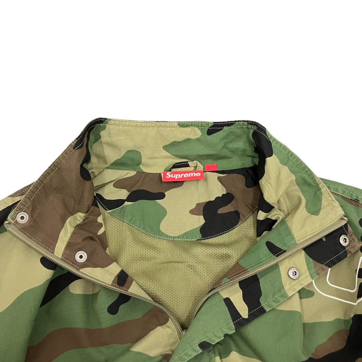 25AWSpellout Embroidered Ripstop Track Jacketカモフラージュ柄ジャケット