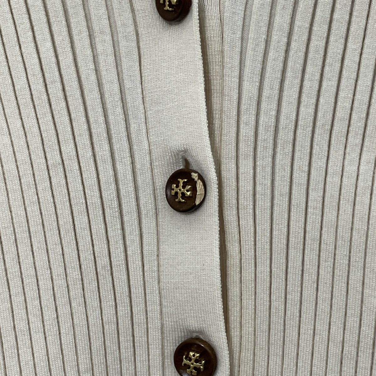 TORY BURCH 22SSカラーブロック リブド ニット カーディガン135601 古着・中古-5枚目のアイテム画像