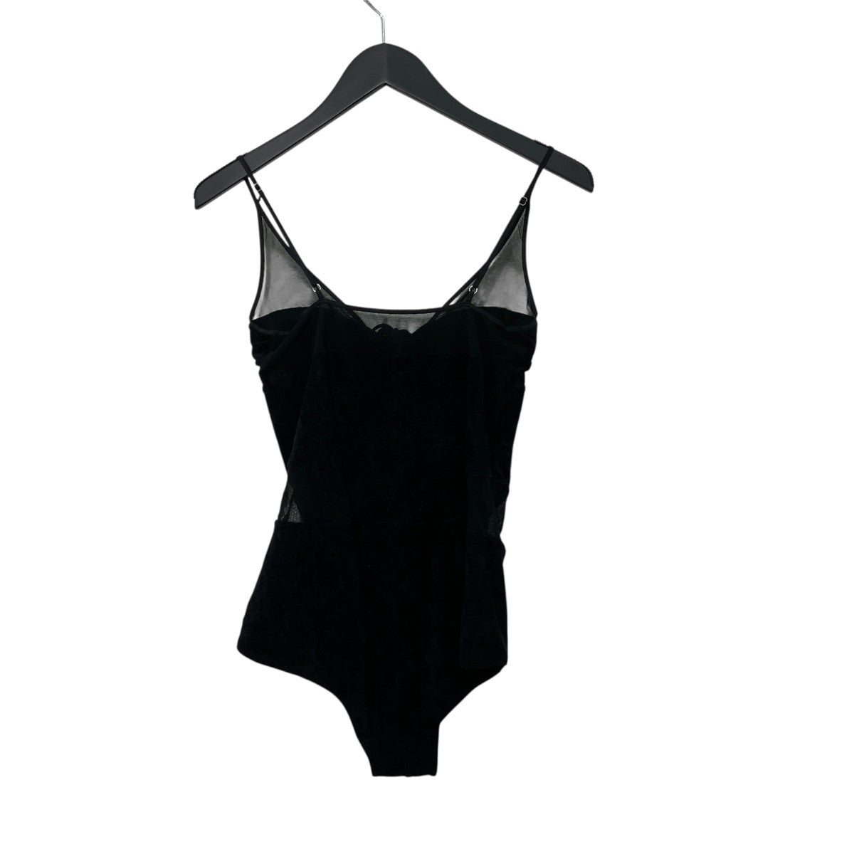 SHEER PANELED VELOUR BODYSUITボディスーツFTC242-0410