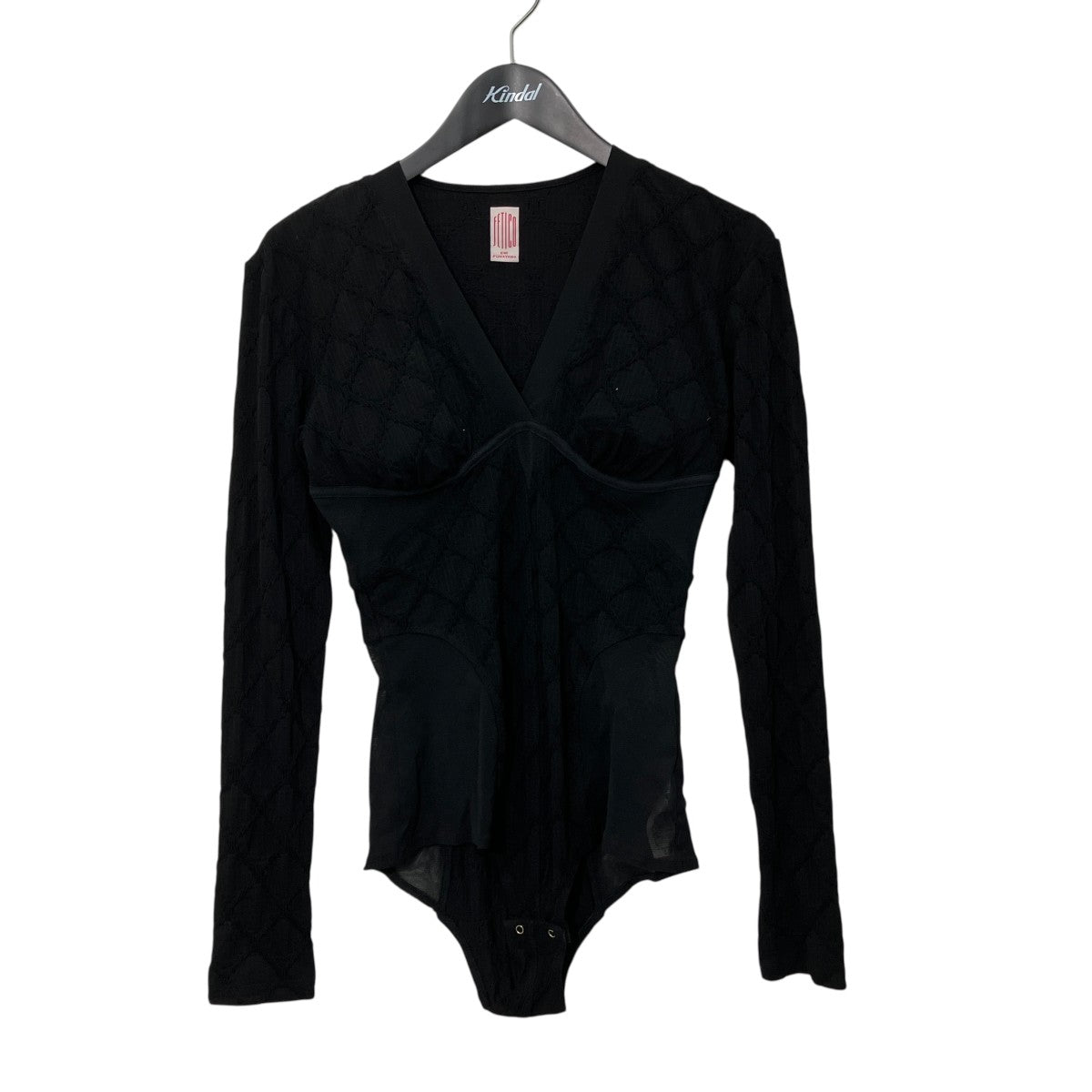 JACQUARD JERSEY PANELED BODYSUITボディスーツFTC234-0405