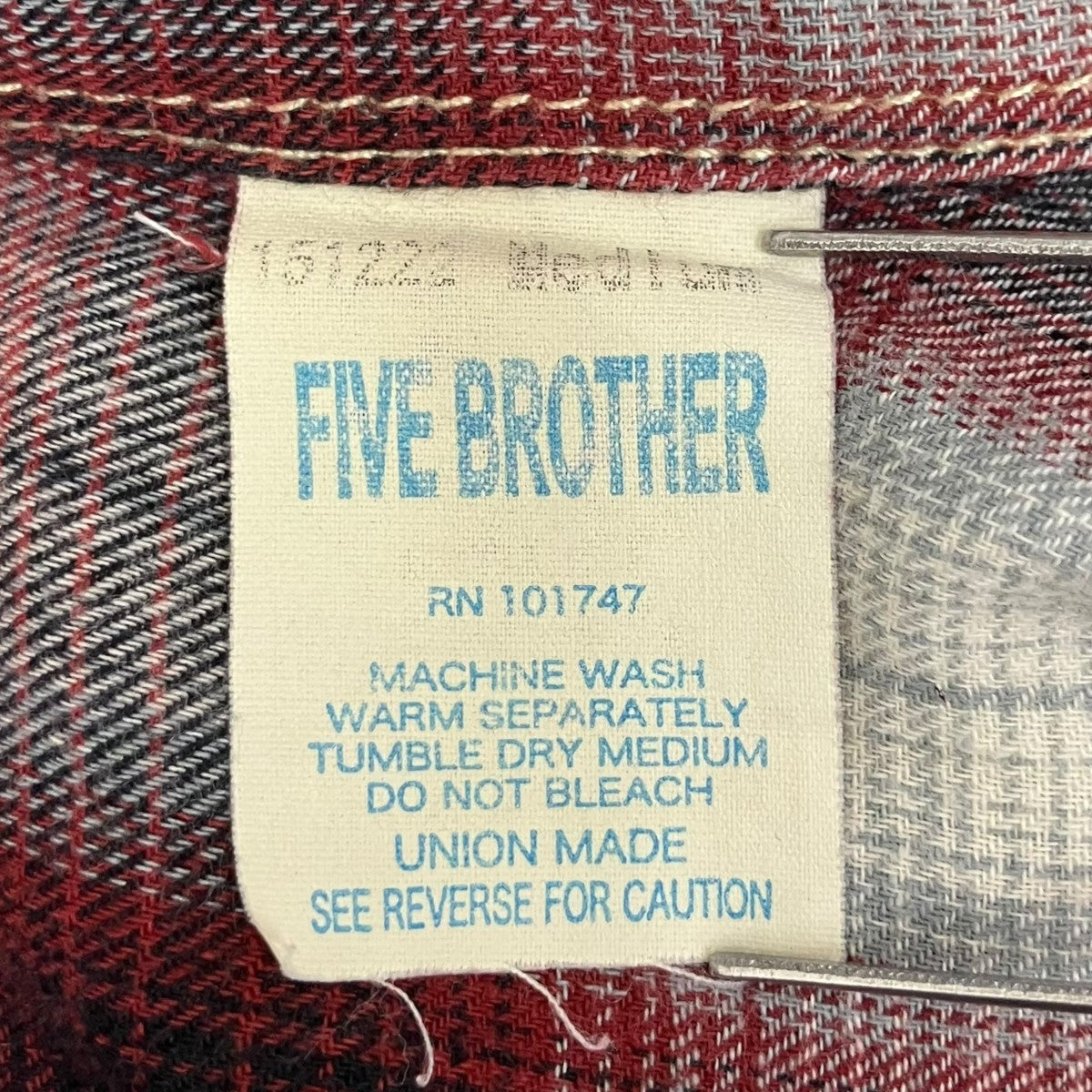 ヴィンテージチェックオンブレシャツ