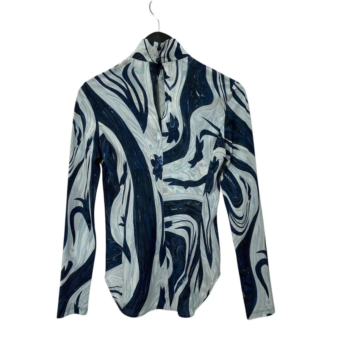 Marble Print Jersey High Neck TopジャージーハイネックトップMM24SS-JS077
