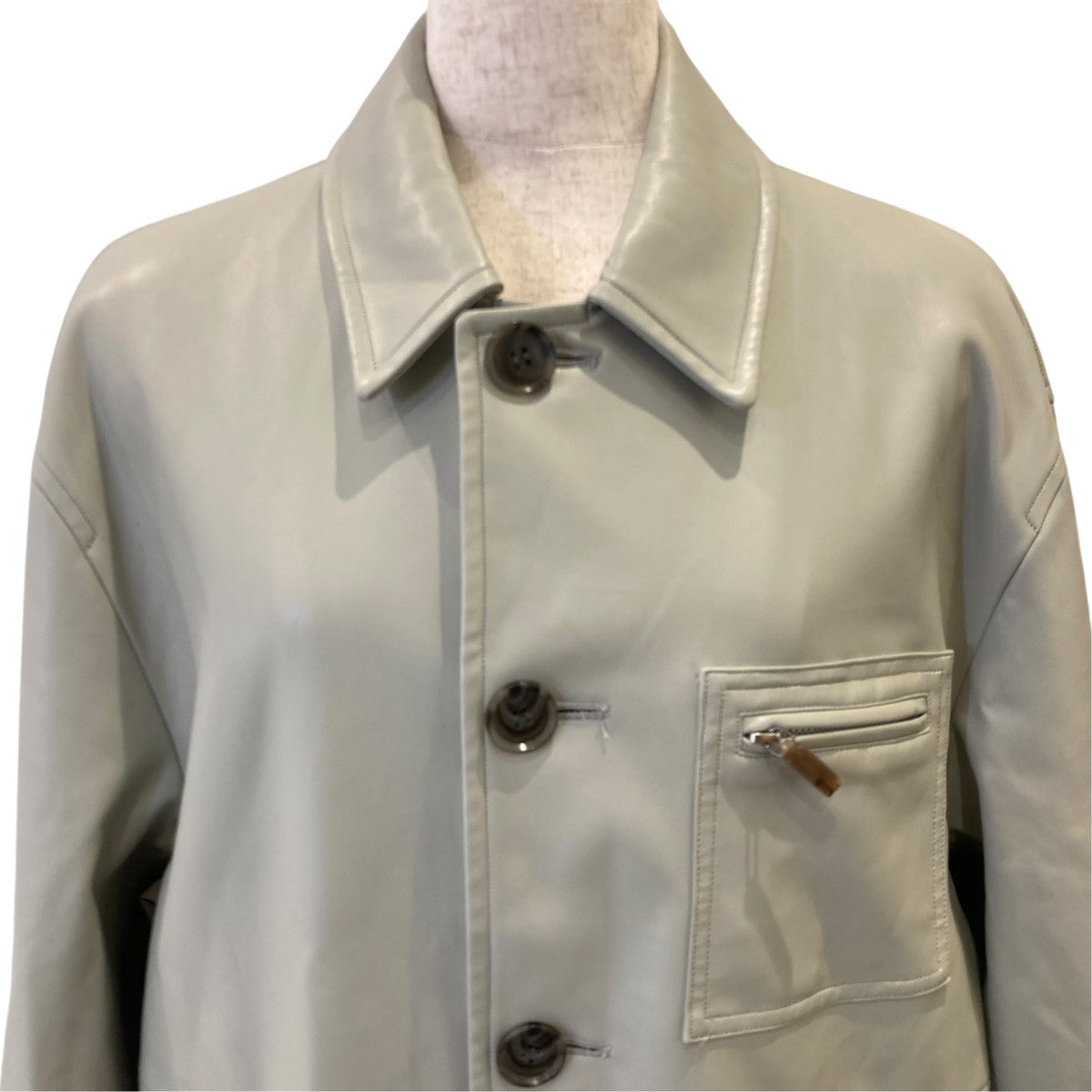 LONG LEATHER COATレザーコートCOOMEFW23J02