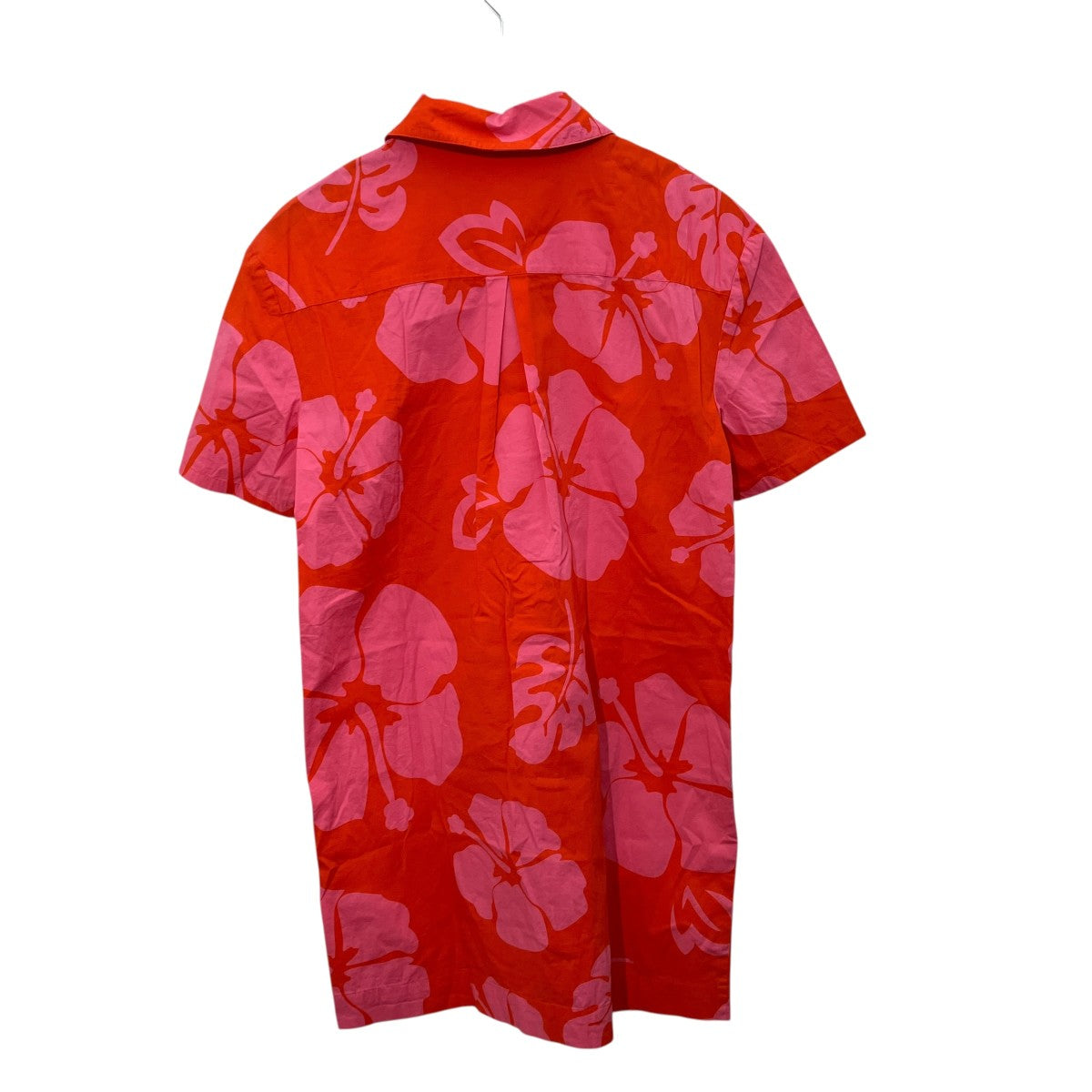 Honu Hibiscus-Print Cotton-Blend Shirt Dressシャツワンピース