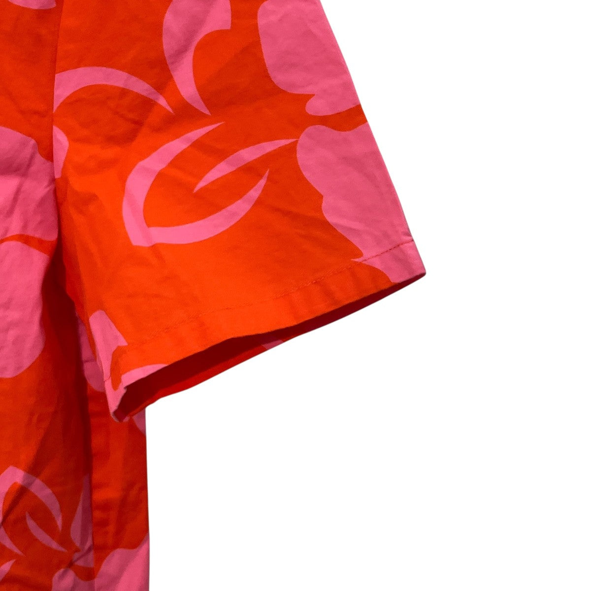 Honu Hibiscus-Print Cotton-Blend Shirt Dressシャツワンピース