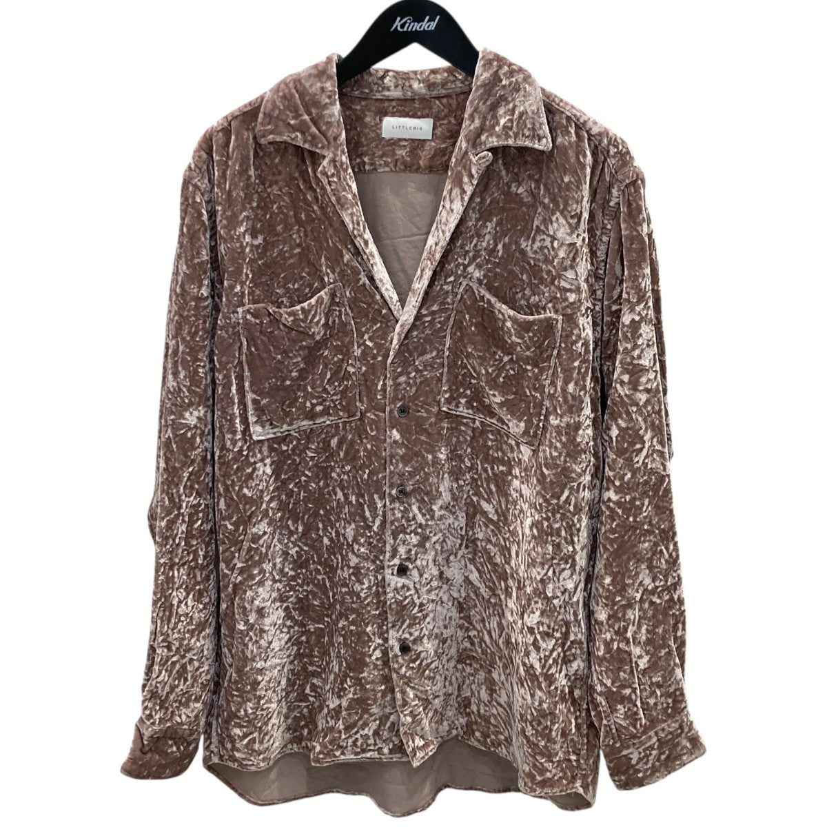 Velour Open Collar SH BLベロアシャツジャケットLB203-SH01
