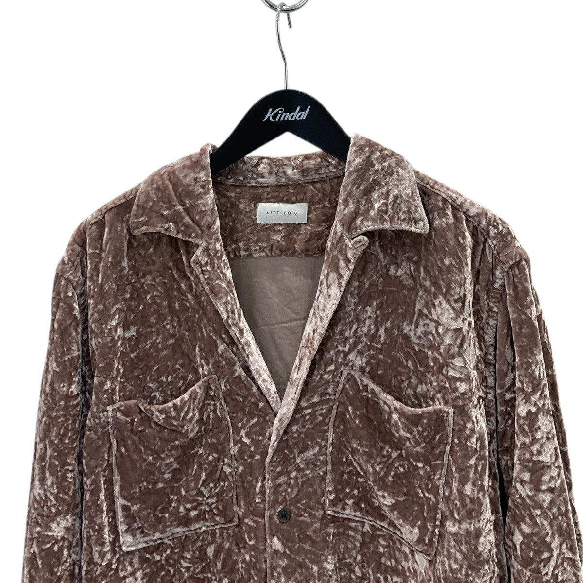 Velour Open Collar SH BLベロアシャツジャケットLB203-SH01