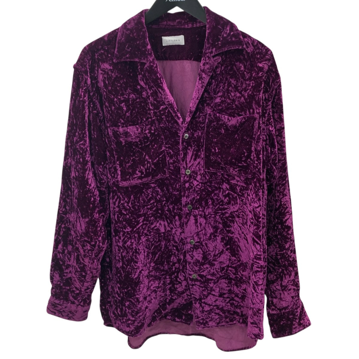 Velour Open Collar SH BLベロアシャツジャケットLB203-SH01