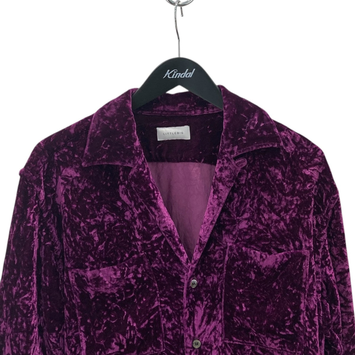 Velour Open Collar SH BLベロアシャツジャケットLB203-SH01