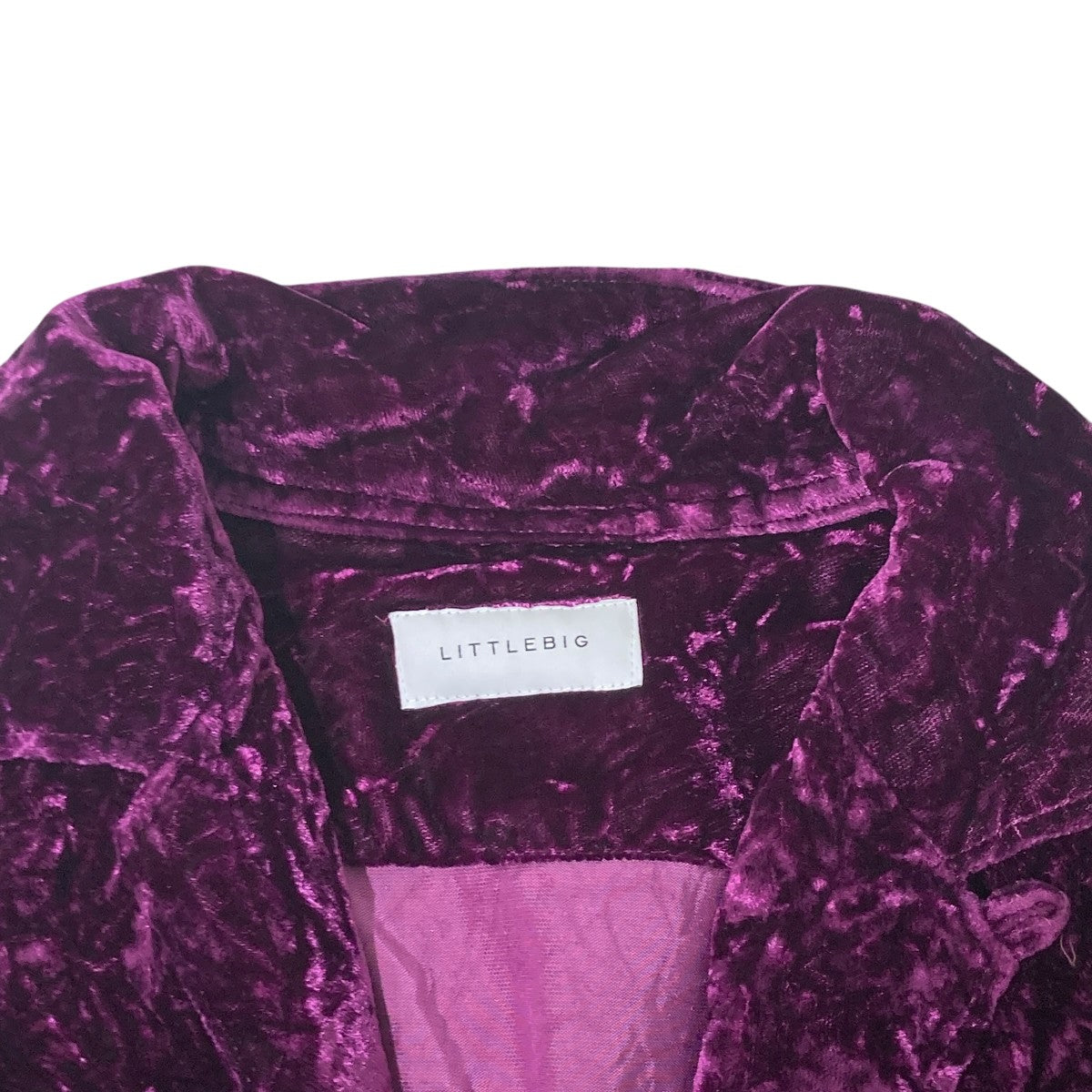 Velour Open Collar SH BLベロアシャツジャケットLB203-SH01