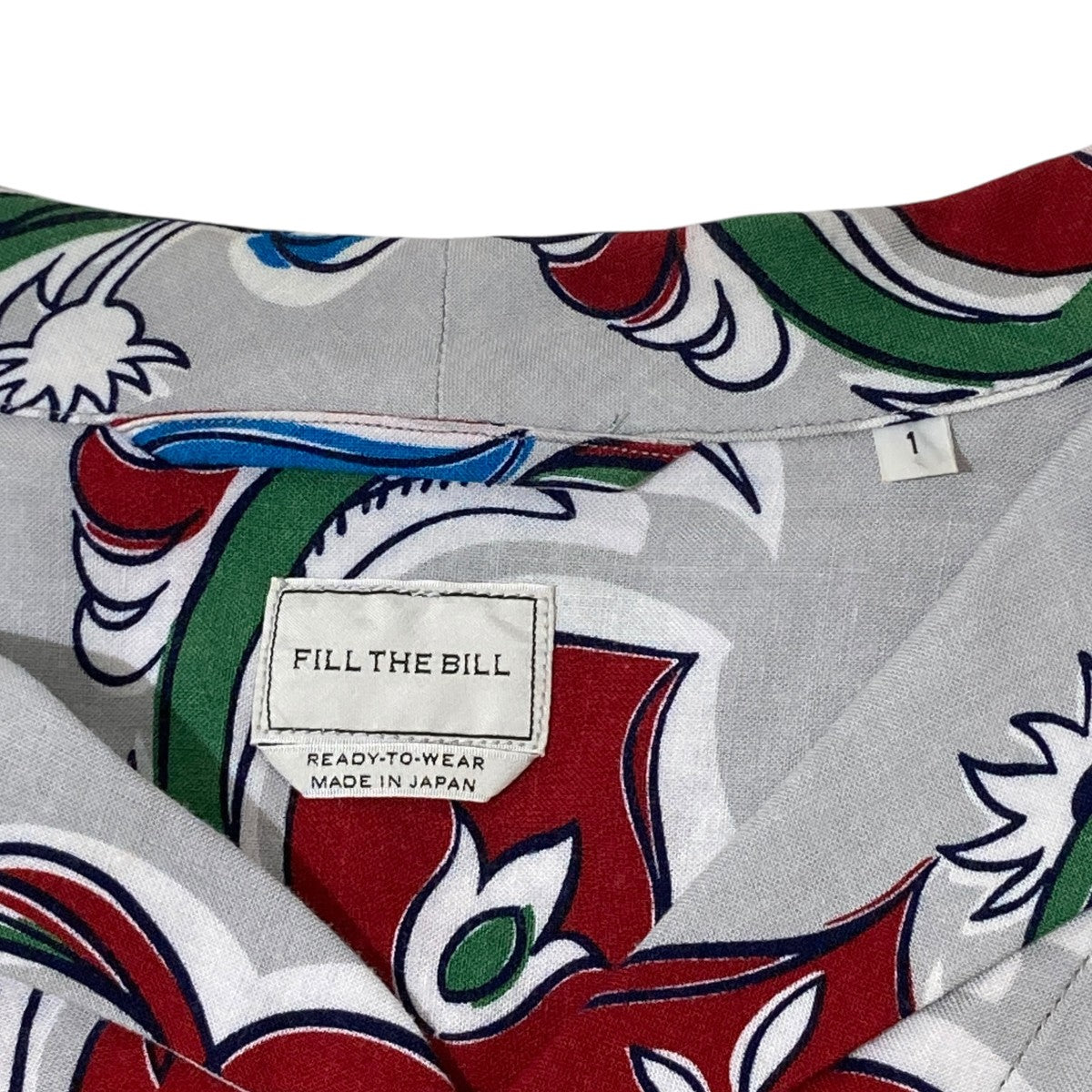 FLORAL STRIPE SHIRTS JACKET長袖シャツ／オープンカラーシャツ102-191019