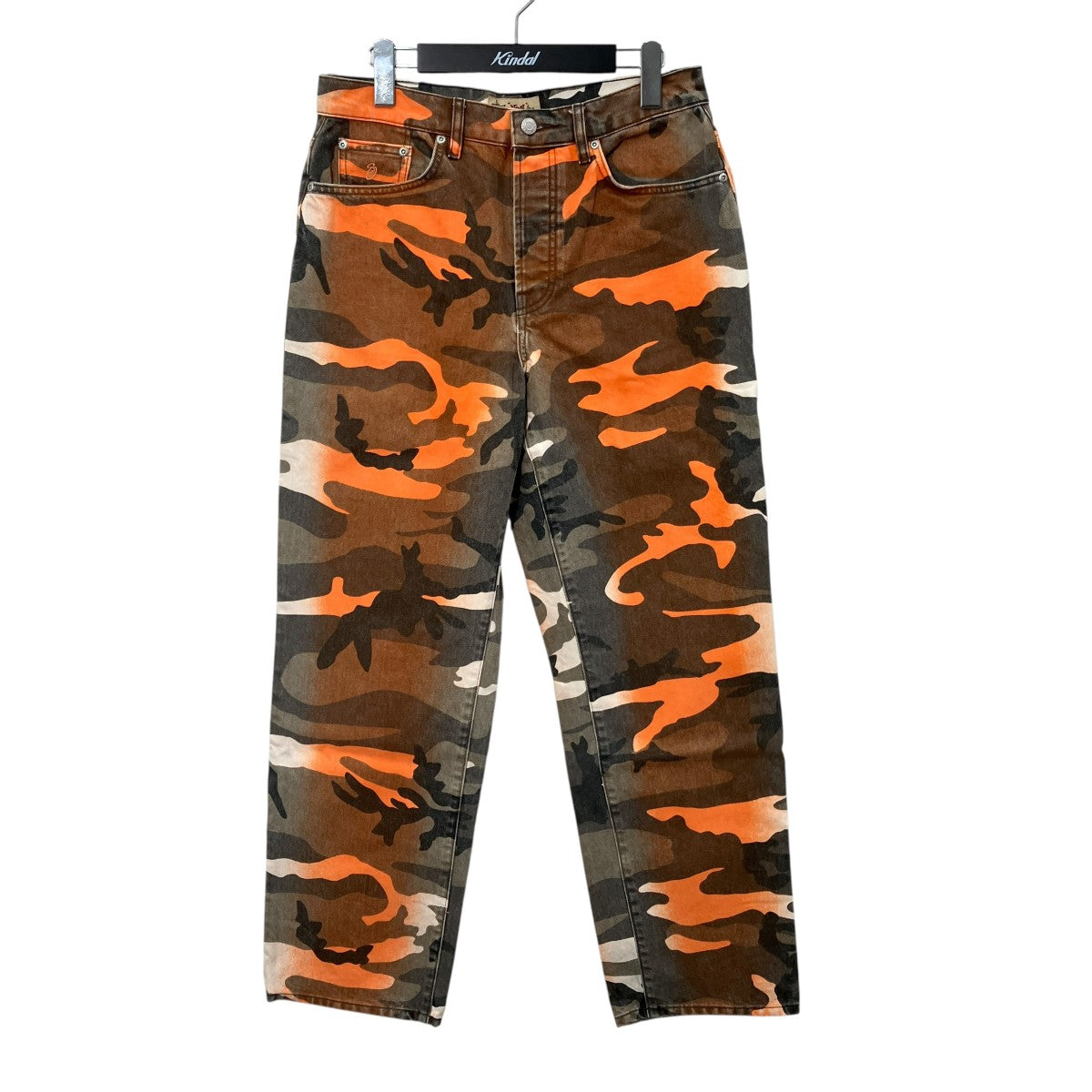 23SSSPRAY DYE BIG OL’ JEANカモフラデニムパンツ116617