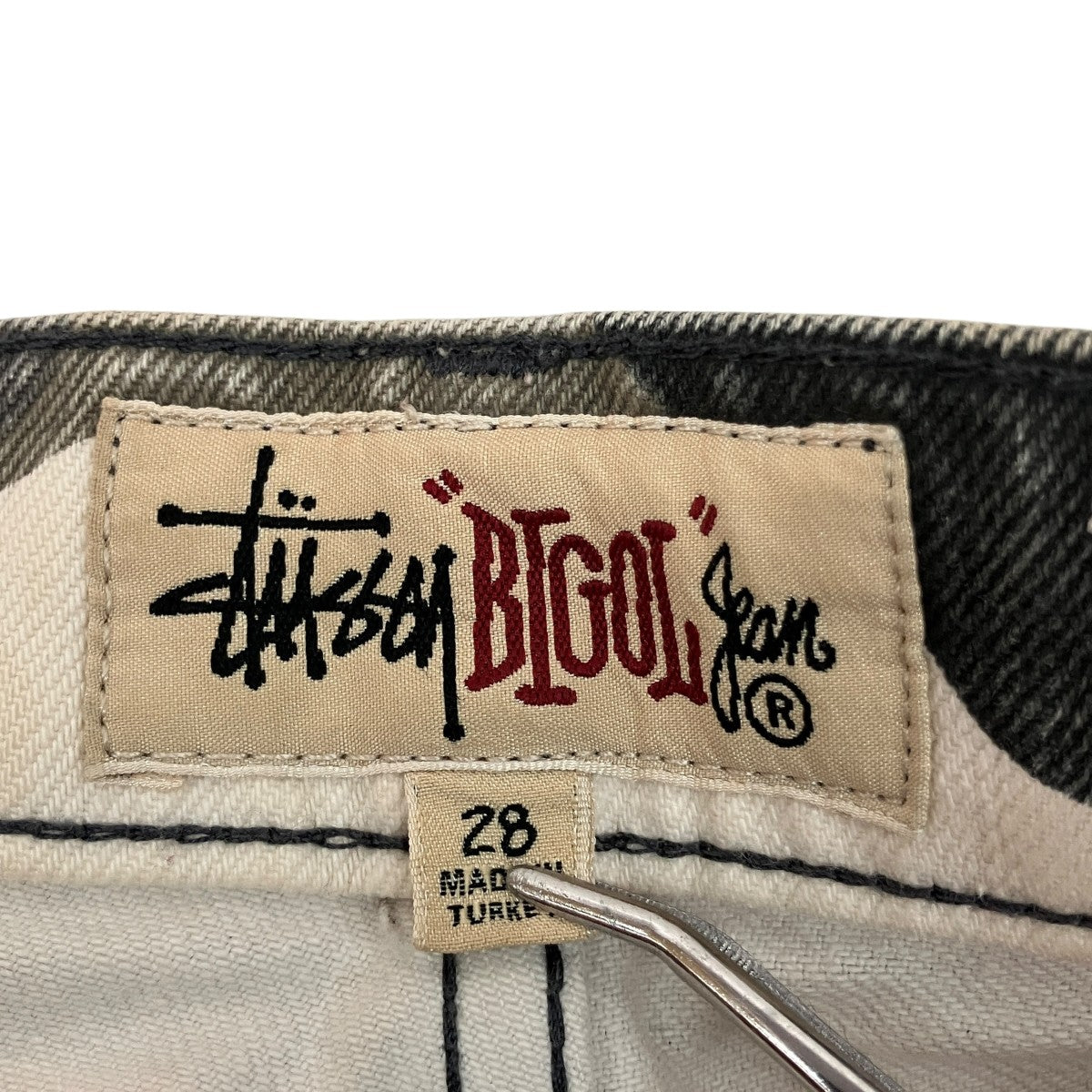 23SSSPRAY DYE BIG OL’ JEANカモフラデニムパンツ116617