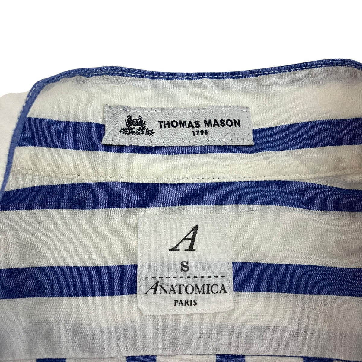 THOMAS MASONストライプ長袖シャツ