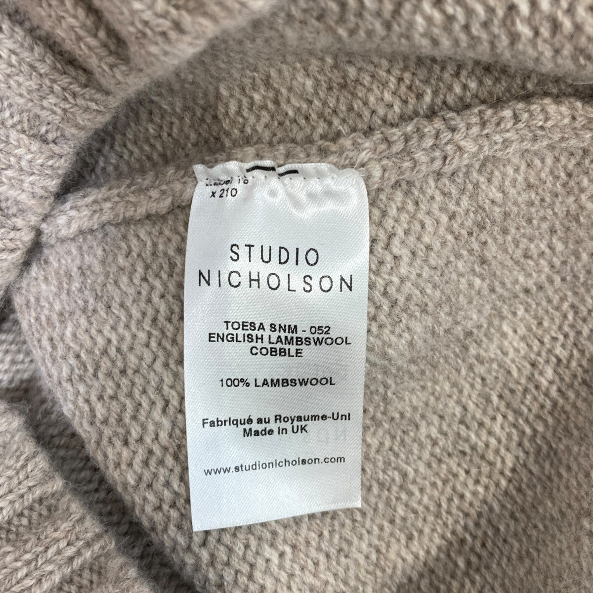 ENGLISH LAMBSWOOL FIVE GAUGE HIGH NECK JUMPERセーターSNM-052