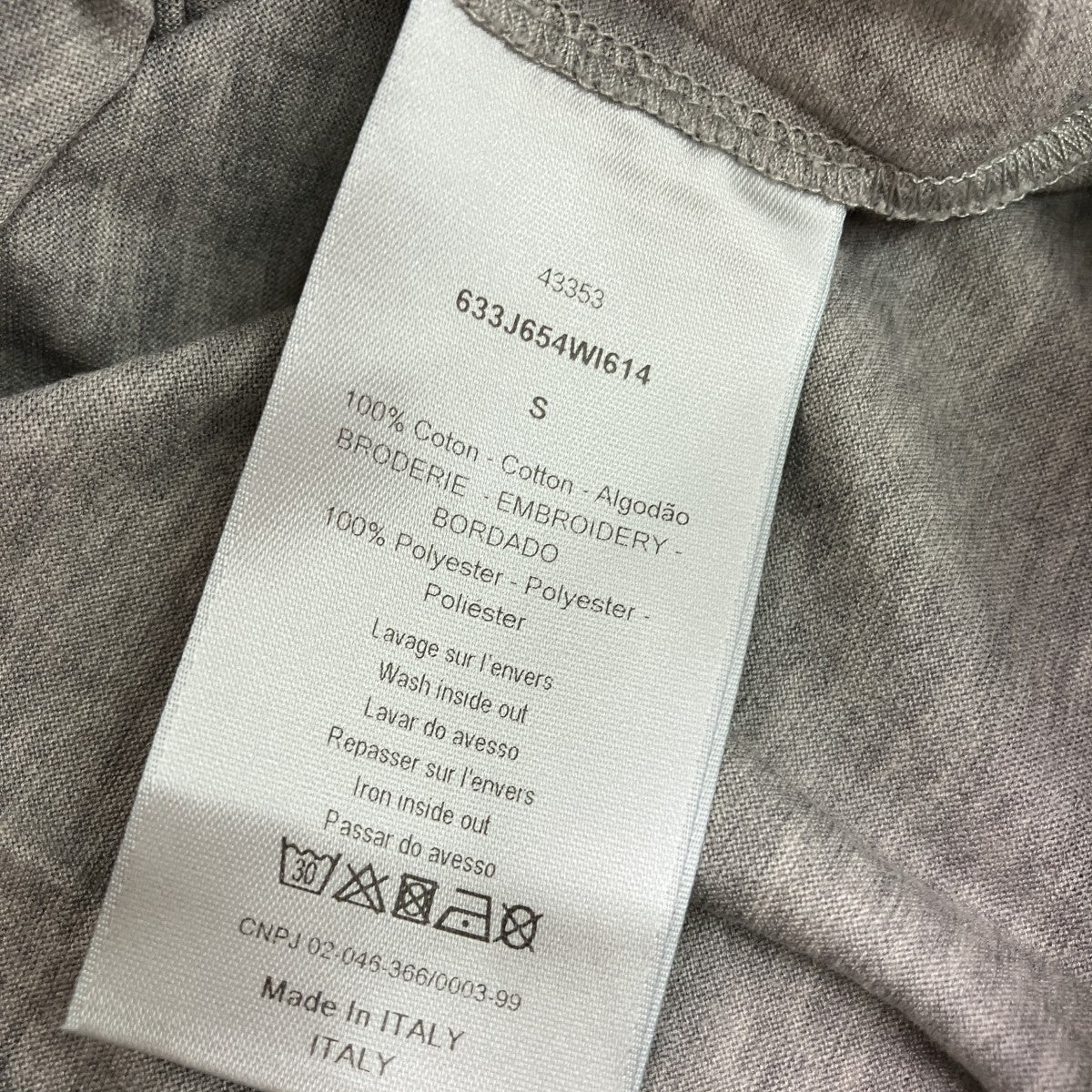 Dior Homme 亀井徹コラボ半袖Tシャツ633J654WI614 古着・中古-6枚目のアイテム画像
